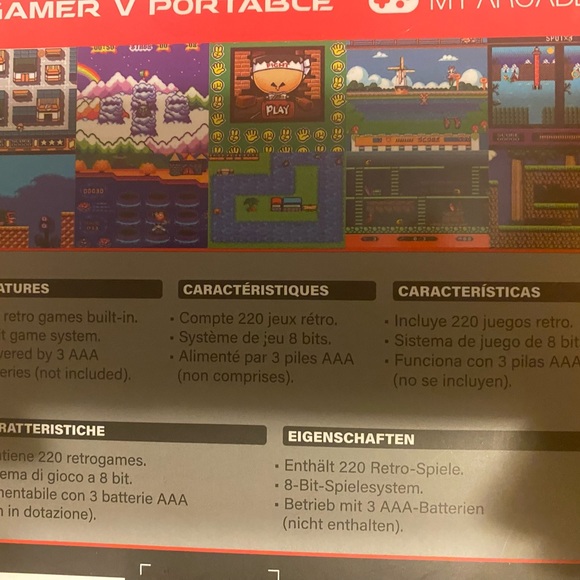 My Arcade Pocket Player Portable Gaming System with 220 Games - Picture 2 of 2